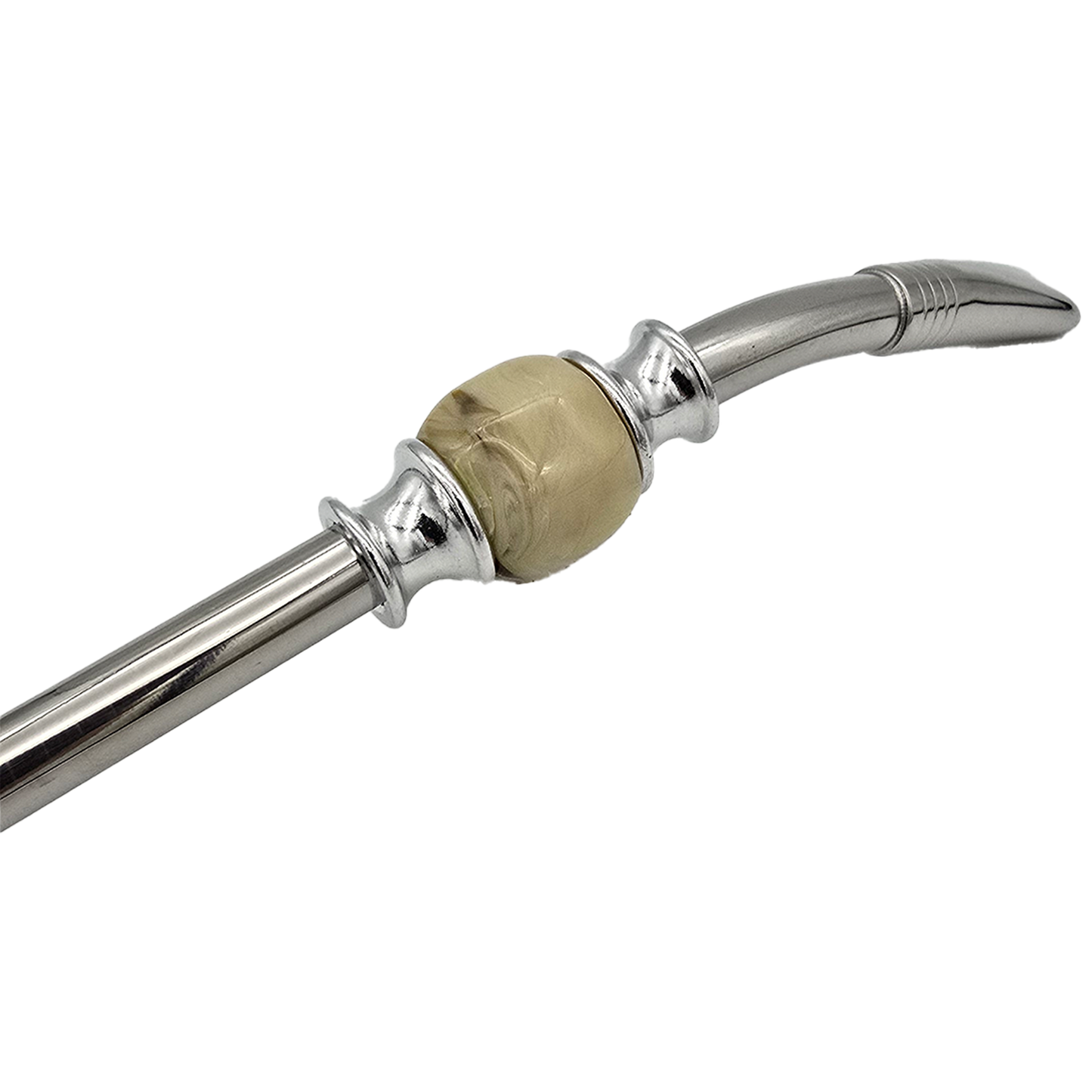 Stainless Steel Bombilla (Ivory Bone Stone)