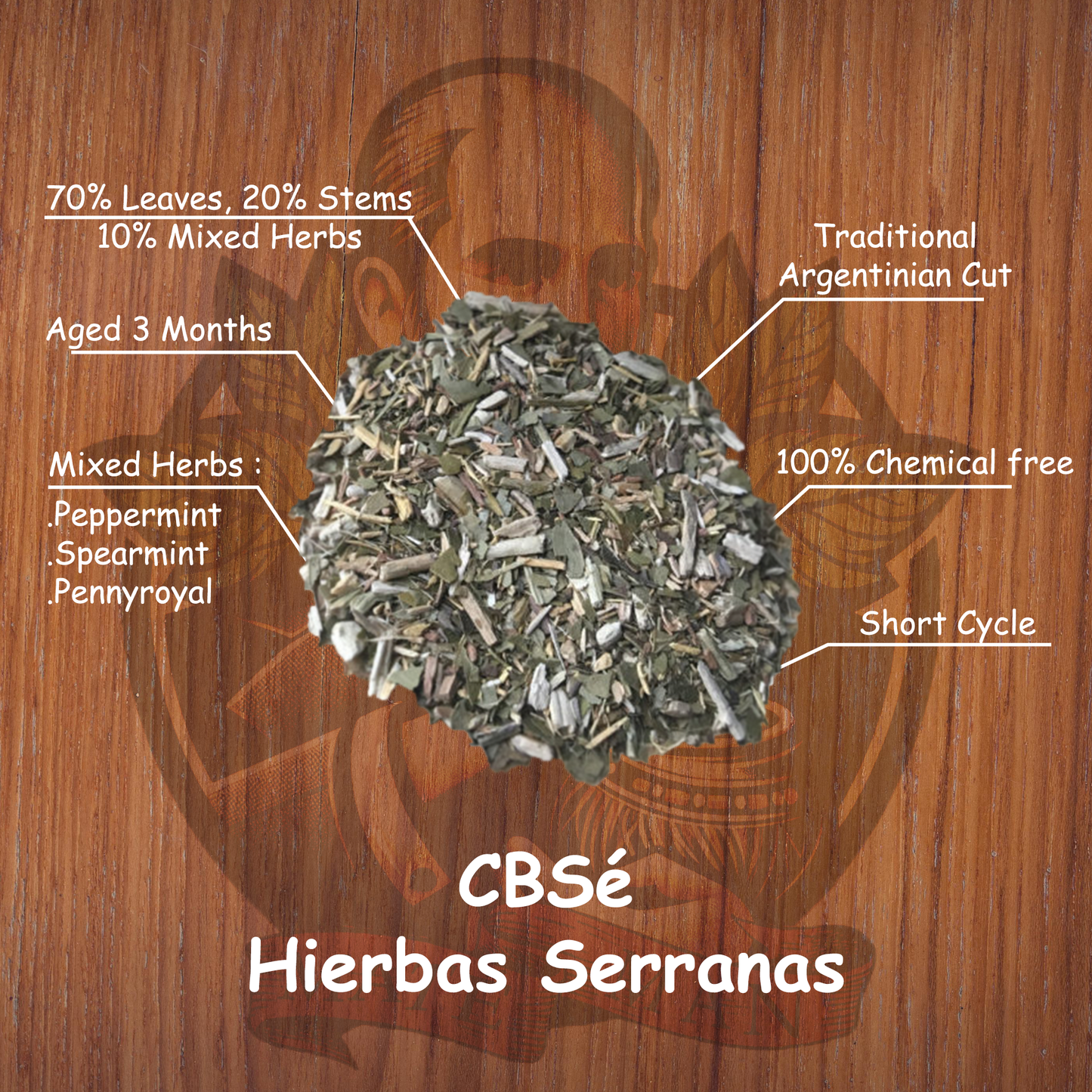 CBSe Hierbas Serranas Yerba Mate 500g
