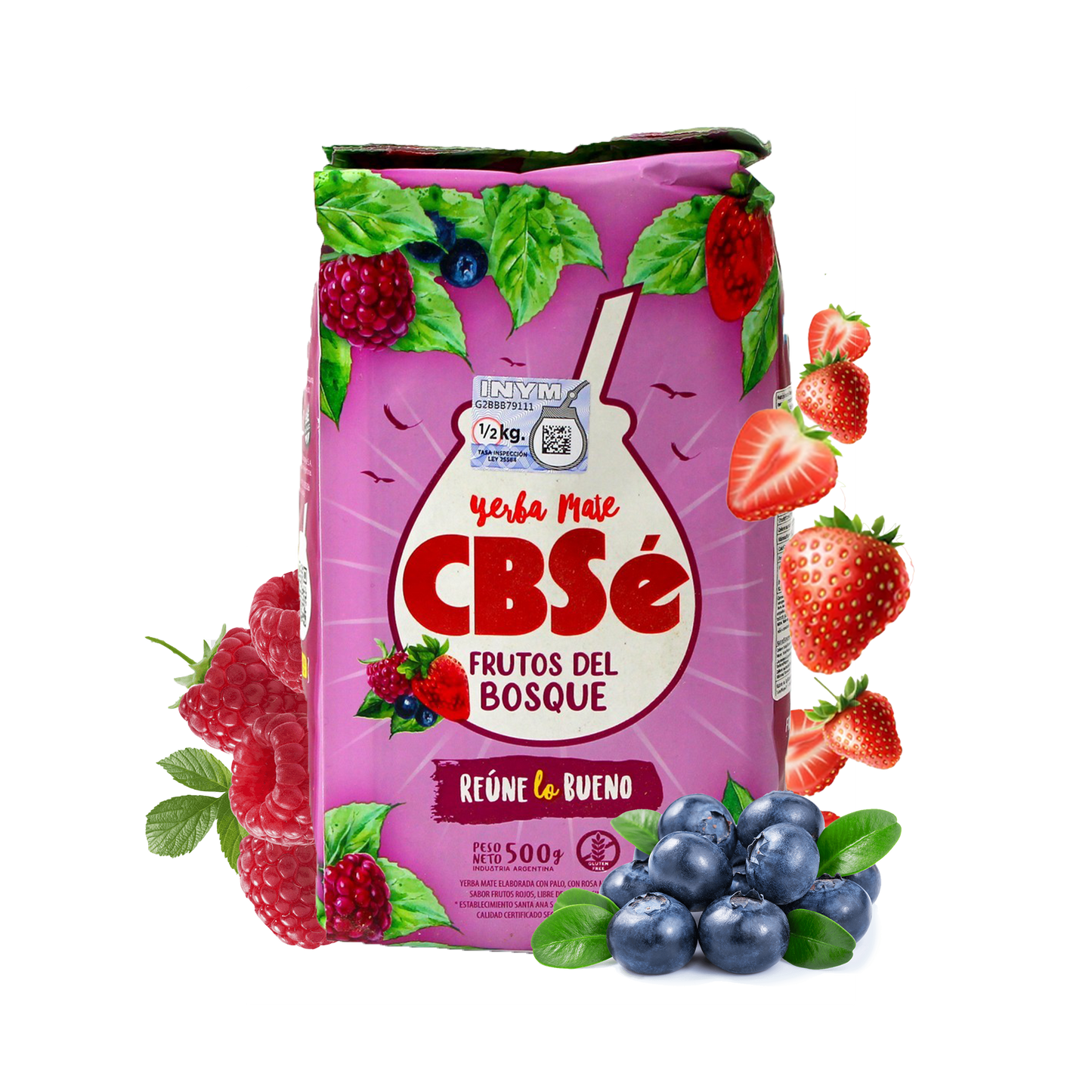 CBSe Yerba Mate Berries Flavor 500g
