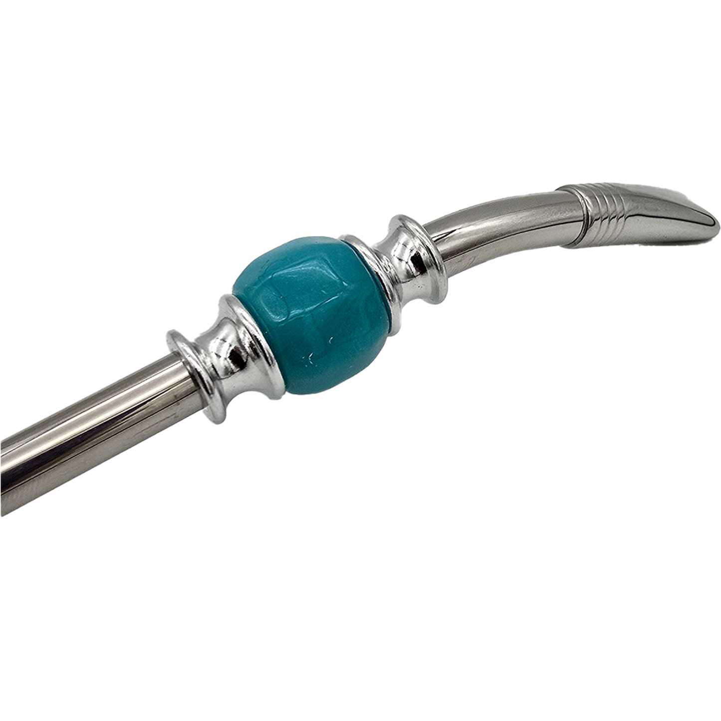 Stainless Steel Bombilla (Turquoise Blue Stone)