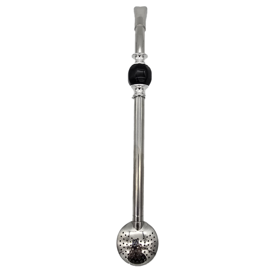 Black Bead Bombilla Straw