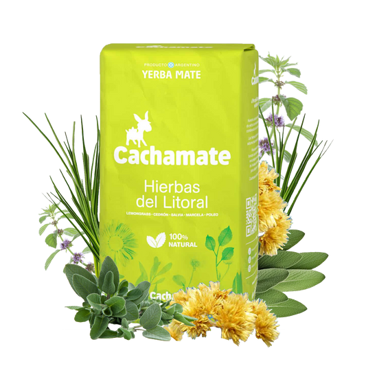 Cachamate Yerba Mate Hierbas Del Litoral (Coastal Herbs) 500g