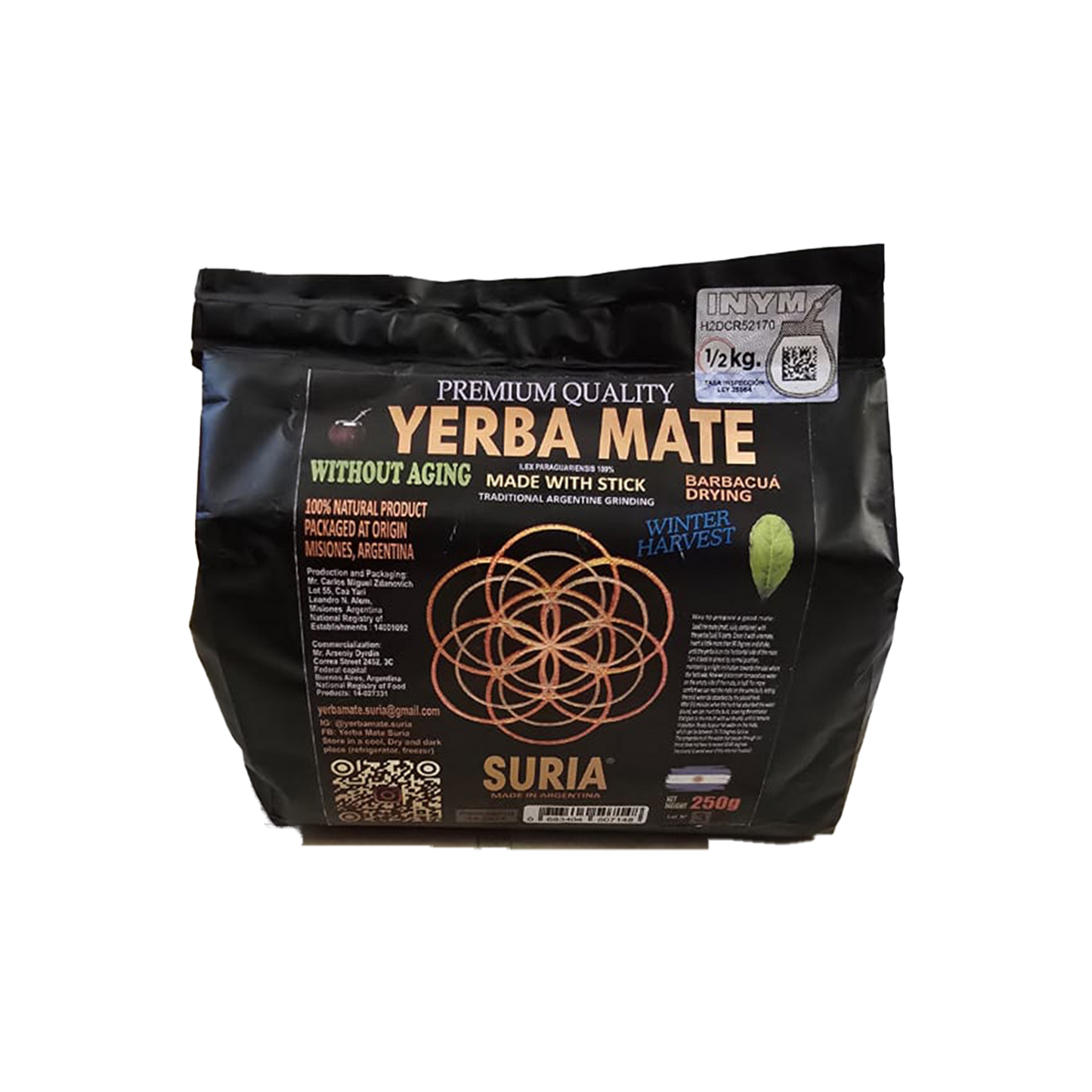 Suria Premium Un-aged Yerba Mate (Mateman Exclusive) 250g