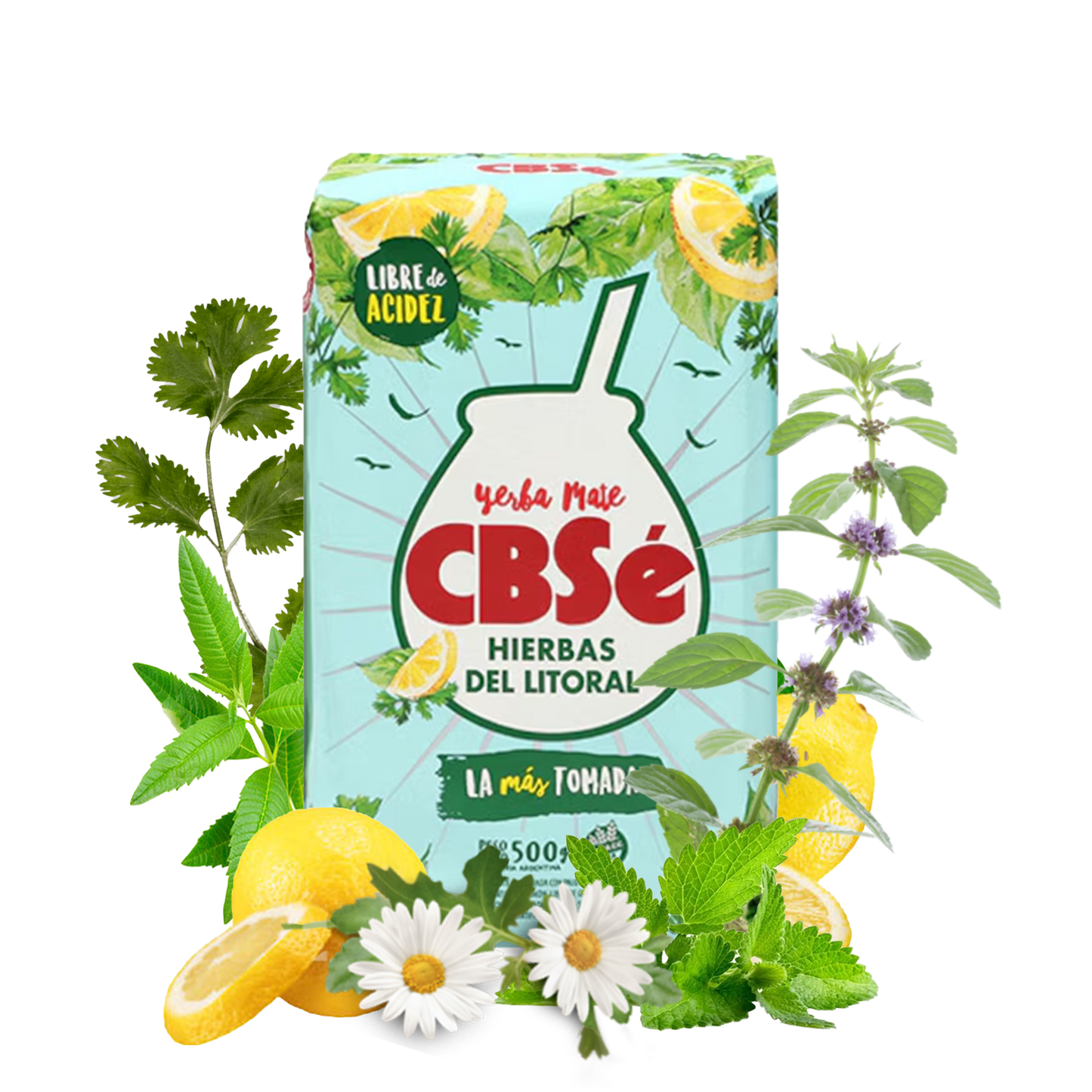 CBSe Yerba Mate Hierbas del Litoral (Mixed Herbs & Lemon) 500g