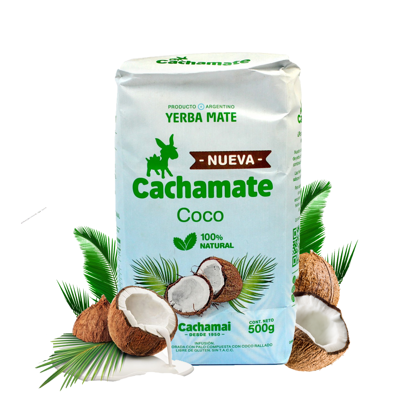 Cachamate Yerba Mate Coconut Flavor 500g