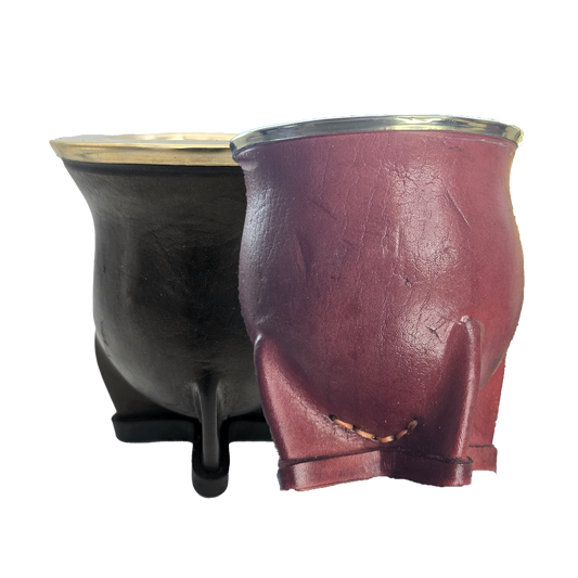 Camionero Leather Handmade Gourd (Calabash)