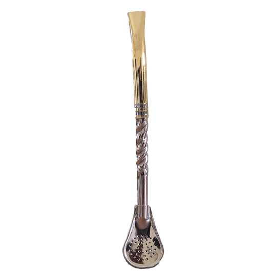 Onyx Stainless Steel Bronze Bombilla Straw