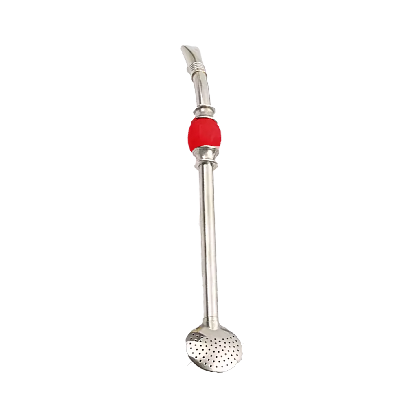 Stainless Steel Bombilla (Red Stone)