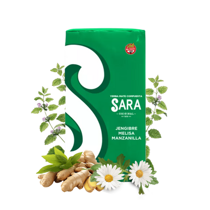 Sara Yerba Mate Jengibre, Melisa, Manzanilla 500g