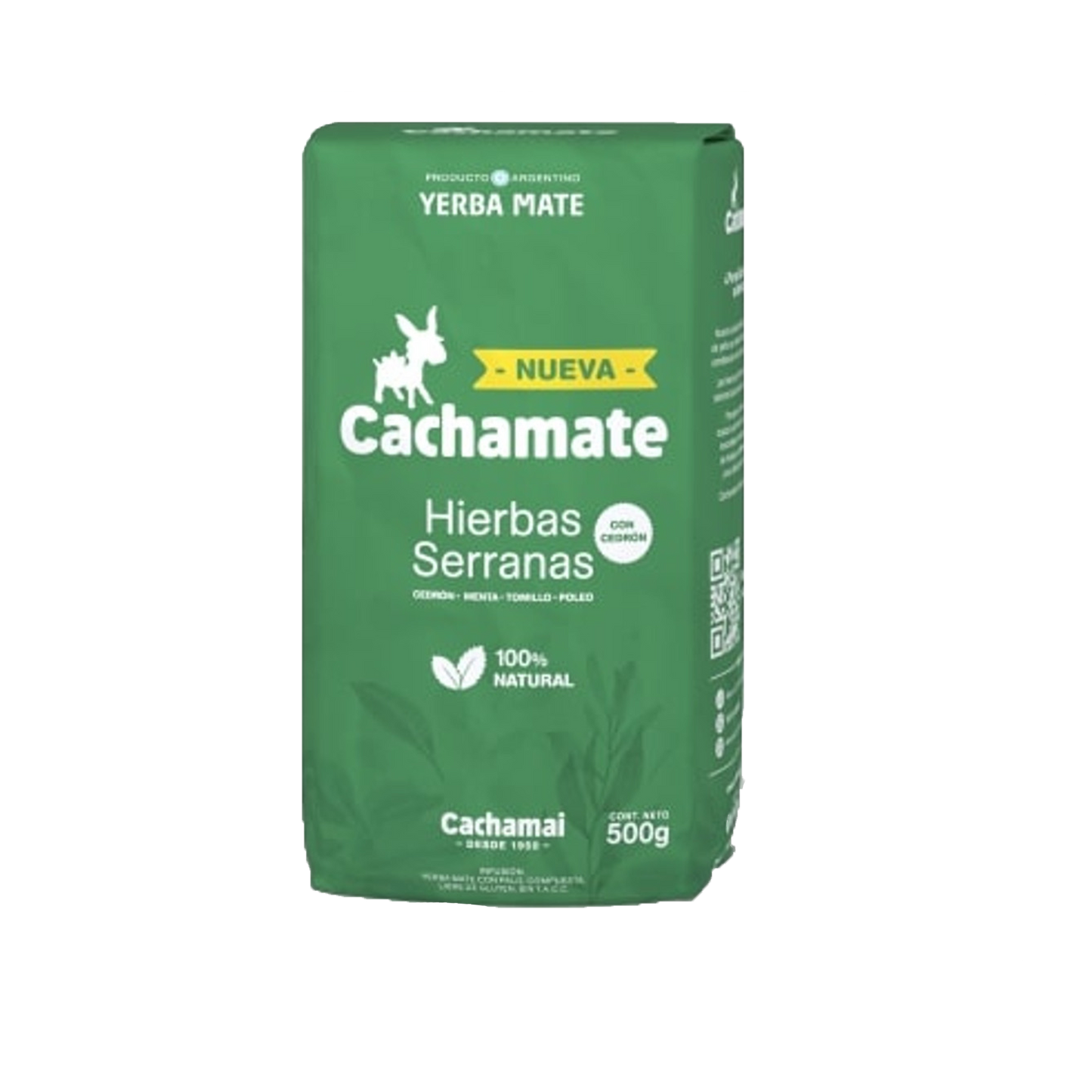 Cachamate Yerba with Hierbas Serranas (Mountain Herbs) 500g