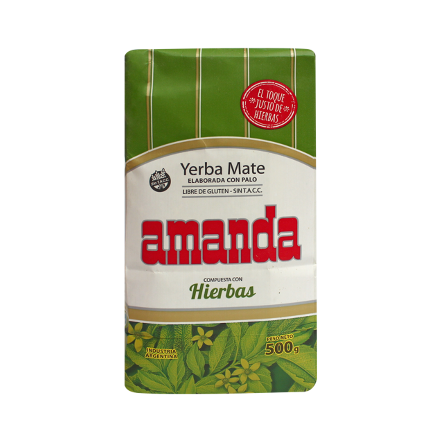 Yerba Mate Amanda Hierbas, Herbal Tea, Front Packet