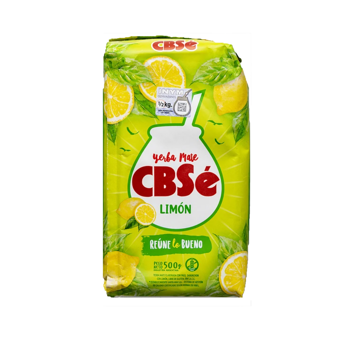 Yerba Mate CBSe Lemon Herbal Tea, Front Packet