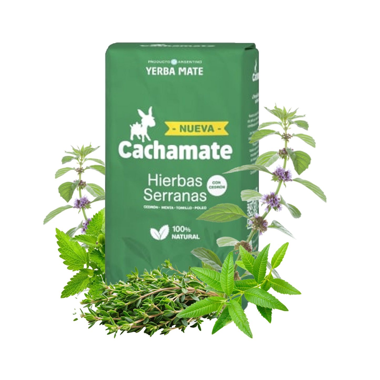 Cachamate Yerba with Hierbas Serranas (Mountain Herbs) 500g