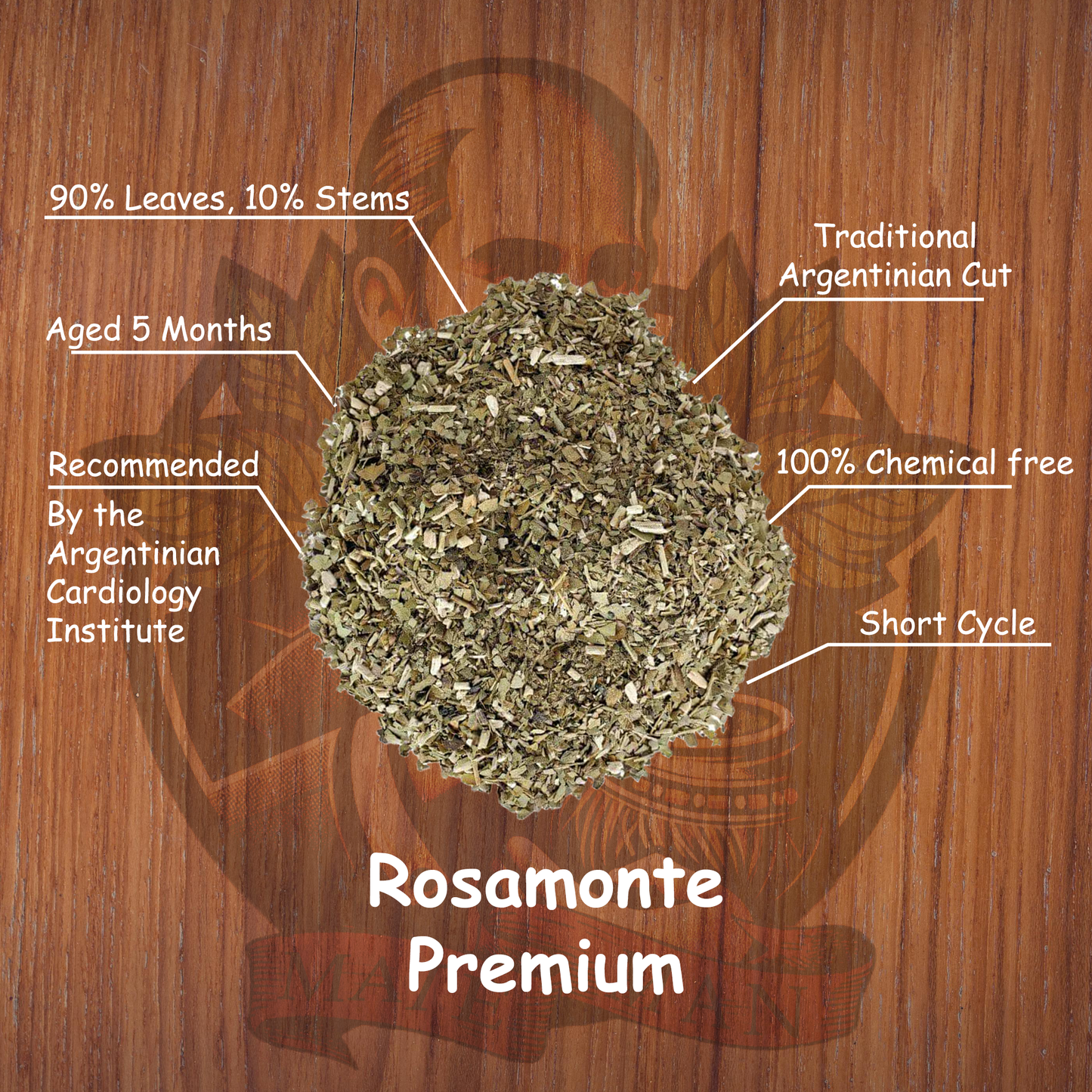 Yerba Mate Rosamonte Premium Herbal Info