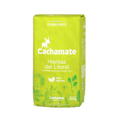 Cachamate Yerba Mate Hierbas Del Litoral (Coastal Herbs) 500g