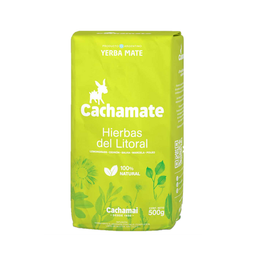 Cachamate Yerba with Hierbas Del Litoral (Coastal Herbs) 500g